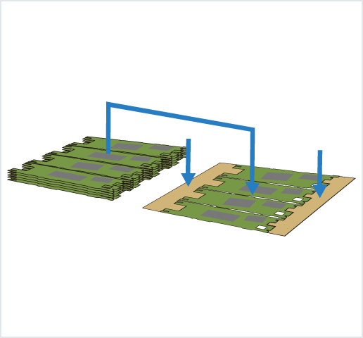 ［Image］PCB placer： HDI 基板用高精度框架排列机